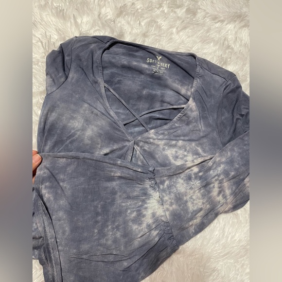 American Eagle Soft & Sexy Blue Long sleeve top | small | NWT - Picture 10 of 10